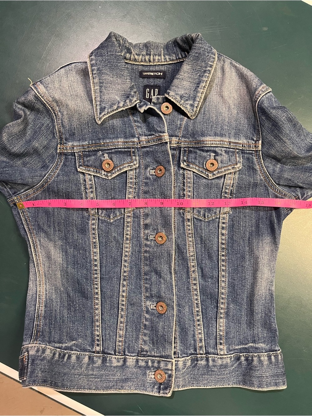 GAP Medium Blue Denim Jean Jacket (399) - Picture 12 of 14